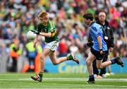 20 September 2015; Seán Walsh, Ballymacarbry NS, Ballymacarbry, Waterford, representing Kerry, in action against Jacob Coughlan, Schull NS, Schull, Cork, representing Dublin. GAA Football All-Ireland Senior Championship Final, Dublin v Kerry, Croke Park, Dublin. Picture credit: Ramsey Cardy / SPORTSFILE