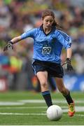 20 September 2015; Emer Stynes, St Canice's Co Ed NS, Granges Road, Kilkenny, representing Dublin, during the Cumann na mBunscol INTO Respect Exhibition Go Games 2015 at the GAA Football All-Ireland Senior Championship Final between Dublin and Kerry at Croke Park, Dublin. Picture credit: Stephen McCarthy / SPORTSFILE