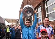 21 September 2015; Dublin's Bernard Brogan and Denis Bastick during a visit from the GAA Football All-Ireland Champions Dublin to Our Lady's Children's Hospital, Crumlin, Dublin. Picture credit: David Maher / SPORTSFILE
