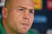 21 September 2015; Ireland's Richardt Strauss speaking during a press conference. Ireland Rugby Press Conference, 2015 Rugby World Cup, St George's Park, Burton-upon-Trent, England. Picture credit: Brendan Moran / SPORTSFILE