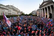 21 September 2015; A general view of the crowd during the team homecoming. O'Connell St, Dublin. Photo by Sportsfile