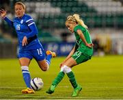 21 September 2015; Denise O'Sullivan, Republic of Ireland, takes a shot on goal. UEFA Women's EURO 2017 Qualifier Group 2, Republic of Ireland v Finland. Tallaght Stadium, Tallaght, Co. Dublin. Picture credit: Seb Daly / SPORTSFILE