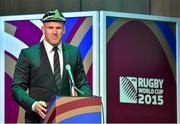 21 September 2015; Ireland captain Paul O'Connell during a welcome ceremony. Ireland Welcome Ceremony, 2015 Rugby World Cup, Burton Town Hall, Burton-upon-Trent, England. Picture credit: Brendan Moran / SPORTSFILE