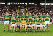 12 April 2009; The Kerry team. Back row, from left, Kieran Donaghy, Paul Galvin, Tom O'Sullivan, Tommy Griffin, Michael Quirke, Killian Young, Tommy Walsh and Anthony Maher. Front row, from left, Declan O'Sullivan, Aidan O'Mahony, Ger Reidy, Donnacha Walsh, Ronan O Flatharta, Colm Cooper and Tomas O Se. Allianz GAA National Football League, Division 1, Round 7, Kerry v Galway. Austin Stack Park, Tralee, Co. Kerry. Picture credit: Stephen McCarthy / SPORTSFILE