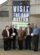 14 April 2009; At the announcement of the GAA Museum’s Legends Tour Series are, from left,Michael 'Babs' Keating, Larry Tompkins, Cyril Farrell, Colm O’Rourke and Brian Mullins, who along with a number of other heroes of the game past and present, will each host one off tours of Croke Park as part of a unique series. Brian Mullins will host the next tour on April 24th and the tours will continue throughout the summer. Picture credit: Pat Murphy / SPORTSFILE  *** Local Caption ***