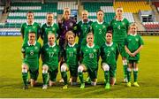 21 September 2015; Republic of Ireland pose for a team photo ahead of the match against Finland. UEFA Women's EURO 2017 Qualifier Group 2, Republic of Ireland v Finland. Tallaght Stadium, Tallaght, Co. Dublin. Picture credit: Seb Daly / SPORTSFILE