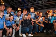 21 September 2015; Dublin players dance on stage during the team homecoming. O'Connell St, Dublin. Photo by Sportsfile