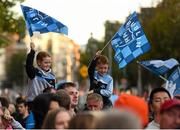 21 September 2015; Dublin supporters during the team homecoming. O'Connell St, Dublin. Photo by Sportsfile