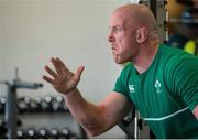 22 September 2015; Ireland captain Paul O'Connell during a gym session. 2015 Rugby World Cup, Ireland Rugby Squad Training. St George's Park, Burton-upon-Trent, England. Picture credit: Brendan Moran / SPORTSFILE