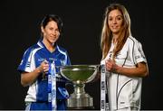 22 September 2015; In attendence at a photocall ahead of the TG4 All-Ireland Junior, Intermediate and Senior Ladies Football Championship Finals on Sunday next, are from left, intermediate finalists, Waterford captain Linda Wall and Kildare captain Aisling Holton. TG4 All-Ireland Ladies Football Championship Finals Captains Day. Croke Park, Dublin. Photo by Sportsfile