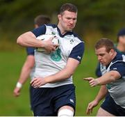 23 September 2015; Ireland's Donnacha Ryan in action against Sean Cronin during squad training. 2015 Rugby World Cup, Ireland Rugby Squad Training. St George's Park, Burton-upon-Trent, England. Picture credit: Brendan Moran / SPORTSFILE