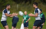 23 September 2015; Ireland's Rob Kearney, left, and Conor Murray in action during squad training. 2015 Rugby World Cup, Ireland Rugby Squad Training. St George's Park, Burton-upon-Trent, England. Picture credit: Brendan Moran / SPORTSFILE