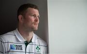 23 September 2015; Ireland's Donnacha Ryan poses for a portrait after a press conference. 2015 Rugby World Cup, Ireland Rugby Press Conference. St George's Park, Burton-upon-Trent, England. Picture credit: Brendan Moran / SPORTSFILE