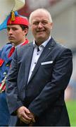 20 September 2015; Larry Tompkins, member of the Cork 1990 Jubilee Football team, during their presentation to the crowd before the game. GAA Football All-Ireland Senior Championship Final, Dublin v Kerry, Croke Park, Dublin. Picture credit: Piaras Ó Mídheach / SPORTSFILE