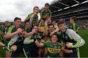 20 September 2015; Kerry players celebrate their victory. Electric Ireland GAA Football All-Ireland Minor Championship Final, Kerry v Tipperary, Croke Park, Dublin. Picture credit: Stephen McCarthy / SPORTSFILE