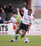 17 April 2009; Darren Mansaram, Dundalk, in action against Danny Murphy, Cork City. League of Ireland Premier Division, Dundalk v Cork City, Oriel Park, Dundalk, Co. Louth. Photo by Sportsfile