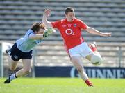 18 April 2009; Colm O'Neill, Cork, scores his side's first goal despite the attention of Colin Moore, Dublin. Cadbury Under 21 All-Ireland Football Championship Semi-Final, Cork v Dublin, Semple Stadium, Thurles, Co. Tipperary. Picture credit: Brendan Moran / SPORTSFILE