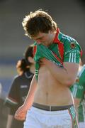 18 April 2009; Aidan O'Shea, Mayo, shows his disappointment after the final whistle. Cadbury Under 21 All-Ireland Football Championship Semi-Final, Mayo v Down, Pearse Park, Longford. Picture credit: Pat Murphy / SPORTSFILE