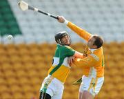 19 April 2009; Kieron Kelly, Antrim, in action against Paul Cleary, Offaly. Allianz GAA National Hurling League, Division 2 Round 7, Offaly v Antrim, O'Connor Park, Tullamore, Co. Offaly. Picture credit: Pat Murphy / SPORTSFILE