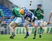 19 April 2009; Lar Corbett, Tipperary, in action against Stephen Lucey, left, and Mark O'Riordan, Limerick. Allianz GAA National Hurling League, Division 1, Round 7, Tipperary v Limerick, Semple Stadium, Thurles, Co. Tipperary. Picture credit: Brendan Moran / SPORTSFILE