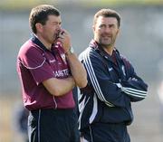 19 April 2009; Galway manager John McIntyre, left, and selector Joe Connolly. Allianz GAA National Hurling League, Division 1, Round 7, Clare v Galway, Cusack Park, Ennis, Co. Clare. Picture credit: Ray Ryan / SPORTSFILE