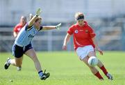 18 April 2009; Valerie Mulcahy, Cork, in action against Maria Kavanagh, Dublin. Bord Gais Energy Ladies NFL Division 1 Semi-Final, Cork v Dublin, Semple Stadium, Thurles, Co. Tipperary. Picture credit: Brendan Moran / SPORTSFILE