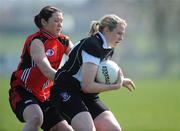 19 April 2009; Noelle Gormley, Sligo, in action against Eliza Downey, Down. Bord Gais Energy Ladies NFL Division 2 Semi-Final, Down v Sligo, Saval, Co. Down. Picture credit: Oliver McVeigh / SPORTSFILE  *** Local Caption ***