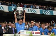 20 September 2015; Tomás Brady, Dublin, lifts the Sam Maguire cup after the game. GAA Football All-Ireland Senior Championship Final, Dublin v Kerry, Croke Park, Dublin. Picture credit: Ray McManus / SPORTSFILE