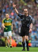 20 September 2015; Referee David Coldrick. GAA Football All-Ireland Senior Championship Final, Dublin v Kerry, Croke Park, Dublin. Picture credit: Ramsey Cardy / SPORTSFILE