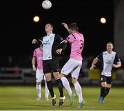25 September 2015; Sam O’Connor, Athlone Town, in action against Derek Doyle, Wexford Youths. League of Ireland, First Division, Wexford Youths v Athlone Town, Ferrycarrig Park, Wexford. Picture credit: Matt Browne / SPORTSFILE