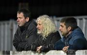 25 September 2015; Wexford Youths chairman Mick Wallace, centre, watches the game. League of Ireland, First Division, Wexford Youths v Athlone Town, Ferrycarrig Park, Wexford. Picture credit: Matt Browne / SPORTSFILE