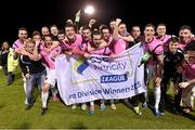 25 September 2015; Wexford Youths players celebrate after the game. League of Ireland, First Division, Wexford Youths v Athlone Town, Ferrycarrig Park, Wexford. Picture credit: Matt Browne / SPORTSFILE