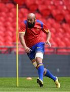 26 September 2015; Romania's Viorel Lucaci during the captain's run. Romania Rugby Squad Captain's Run, 2015 Rugby World Cup, Wembley Stadium, Wembley, London, England. Picture credit: Brendan Moran / SPORTSFILE