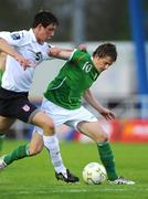 24 April 2009; Shane Howard, Republic of Ireland, in action against Jamie Libby, England. FAI Schools Centenary Shield, Republic of Ireland v England, RSC, Waterford. Picture credit: Matt Browne / SPORTSFILE