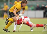 26 April 2009; Ronan Gormley, Pembroke Wanderers, in action against Ewan Butler, Cookstown. Irish Senior Men's Cup Final, Cookstown v Pembroke Wanderers, National Hockey Stadium, UCD, Dublin. Picture credit: David Maher / SPORTSFILE