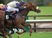 26 April 2009; Popspeed, with Pat Smullen up, on their way to winning the Rotary Club of Navan Maiden. Navan Racecourse, Proudstown, Navan, Co. Meath. Picture credit: Matt Browne / SPORTSFILE