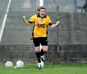 22 April 2009; Shelly Burke, Holy Rosary, Mount Bellew, celebrates after scoring her fourth goal. Pat the Baker Junior B All-Ireland Final, Holy Rosary, Mount Bellew, Galway v St Mary’s, Mallow, Cork, Cappamore, Co. Limerick. Picture credit: Matt Browne / SPORTSFILE