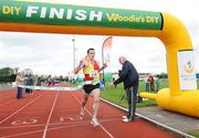 26 April 2009; Sean Connolly, Tallaght Athletic Club, crosses the finish line to win the Woodie’s DIY/AAI 10K Road Race Championships. Claremont Stadium Club, Navan, Co. Meath. Picture credit: Matt Browne / SPORTSFILE