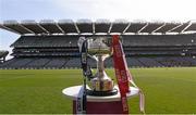 27 September 2015; A general view of the West County Hotel Cup before the game. TG4 Ladies Football All-Ireland Junior Championship Final, Louth v Scotland, Croke Park, Dublin. Photo by Sportsfile