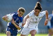 27 September 2015; Aileen Wall, Waterford, in action against Lydia Furey, Kildare. TG4 Ladies Football All-Ireland Intermediate Championship Final, Kildare v Waterford, Croke Park, Dublin. Picture credit: Ramsey Cardy / SPORTSFILE