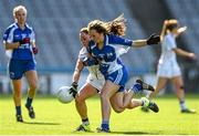 27 September 2015; Aisling Holton, Kildare, is tackled by Megan Dunford, Waterford. TG4 Ladies Football All-Ireland Intermediate Championship Final, Kildare v Waterford, Croke Park, Dublin. Picture credit: Ramsey Cardy / SPORTSFILE