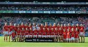 27 September 2015; The Cork squad. TG4 Ladies Football All-Ireland Senior Championship Final, Croke Park, Dublin. Picture credit: Ramsey Cardy / SPORTSFILE