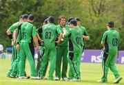 26 April 2009; The Ireland players celebrate another wicket. Friends Provident Trophy, Ireland v Worcestershire, Stormont, Belfast, Co. Antrim. Picture credit: Oliver McVeigh / SPORTSFILE