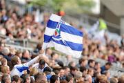 26 April 2009; A supporter waves a Monaghan flag during the game. Allianz GAA National Football League, Division 2 Final, Cork v Monaghan, Croke Park, Dublin. Picture credit: Stephen McCarthy / SPORTSFILE