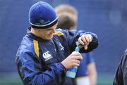 28 April 2009; Leinster's Jonathan Sexton during squad training ahead of their Heineken Cup semi-final against Munster on Saturday. RDS, Dublin. Picture credit: Brendan Moran / SPORTSFILE
