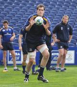 28 April 2009; Leinster's Devin Toner in action during squad training ahead of their Heineken Cup semi-final against Munster on Saturday. RDS, Dublin. Picture credit: Brendan Moran / SPORTSFILE