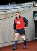 30 April 2009; Leinster's Simon Keogh makes his way onto the pitch for the Leinster Rugby Squad Captain's Run ahead of their Heineken Cup Semi-Final against Munster on Saturday. Croke Park, Dublin. Picture credit: Diarmuid Greene / SPORTSFILE