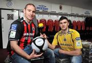 29 April 2009; Bohemians players Glen Cronin, left, and Anthony Murphy during a photocall before the live Setanta televised game between Bohemians and Dundalk on Friday night. Dalymount Park, Dublin. Picture credit: David Maher / SPORTSFILE
