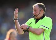 27 September 2015; Referee John Niland. TG4 Ladies Football All-Ireland Senior Championship Final, Croke Park, Dublin. Picture credit: Ramsey Cardy / SPORTSFILE