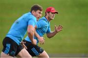 28 September 2015; Munster's Tyler Bleyendaal, right, and Ian Keatley in action during squad training. Munster Rugby Squad Training, University of Limerick, Limerick. Picture credit: Diarmuid Greene / SPORTSFILE